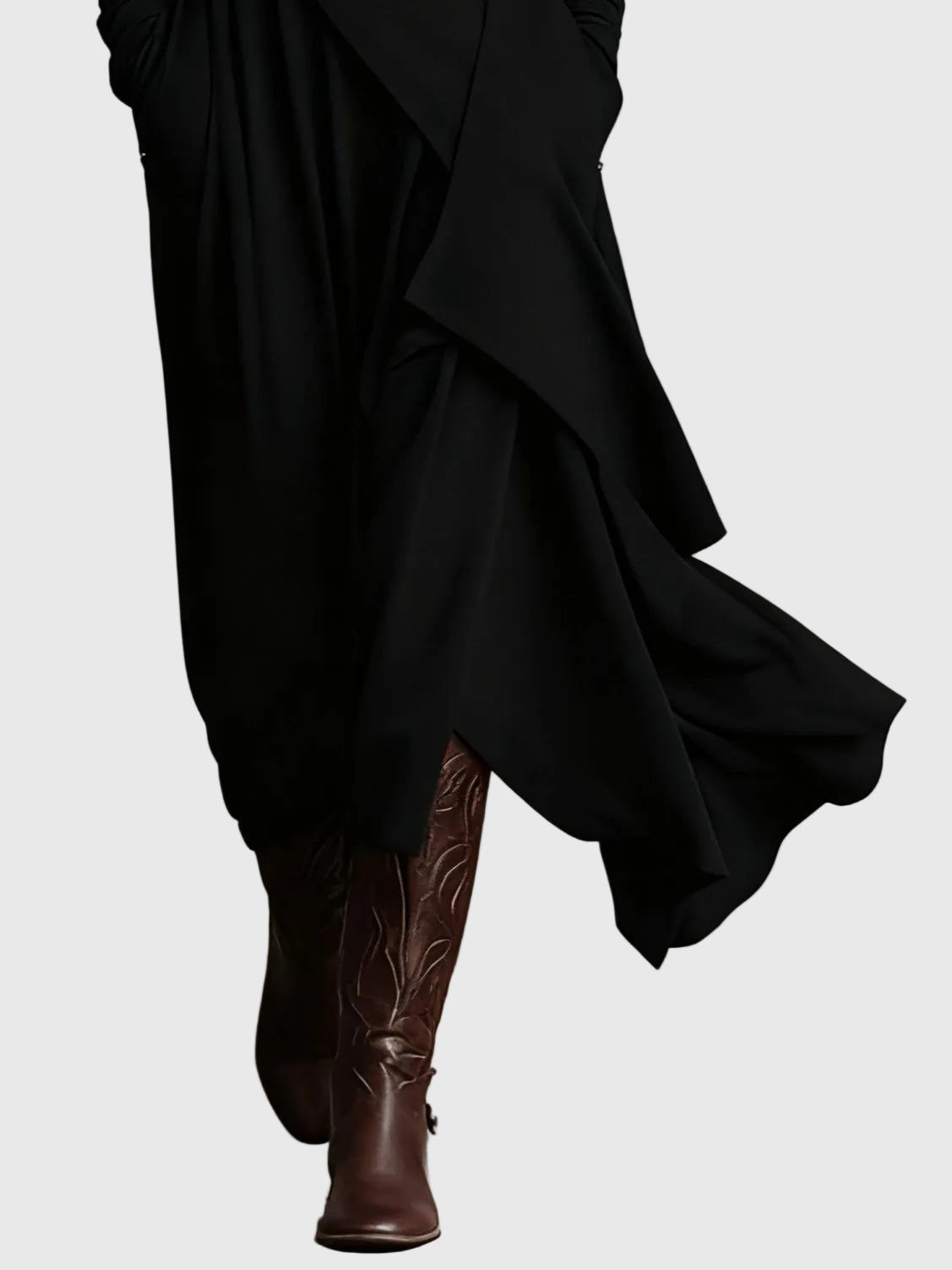 Fioletowa | Maxi Sukienka Plisowana