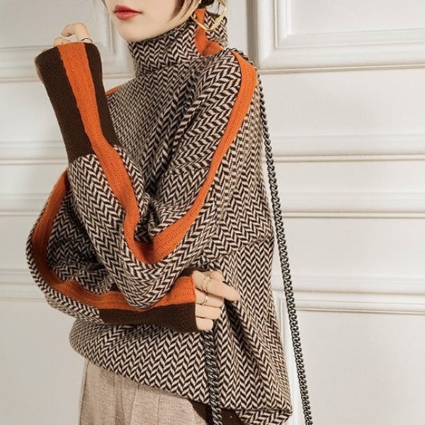 Regina | Sweter z wysokim kołnierzem