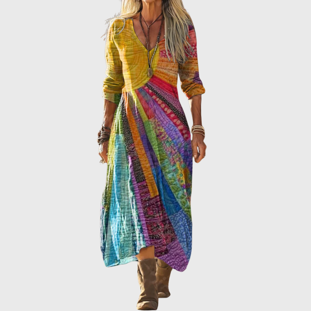Sukienka Maxi w Stylu Boho