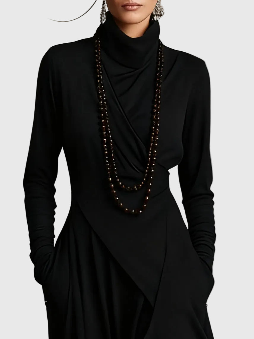 Fioletowa | Maxi Sukienka Plisowana