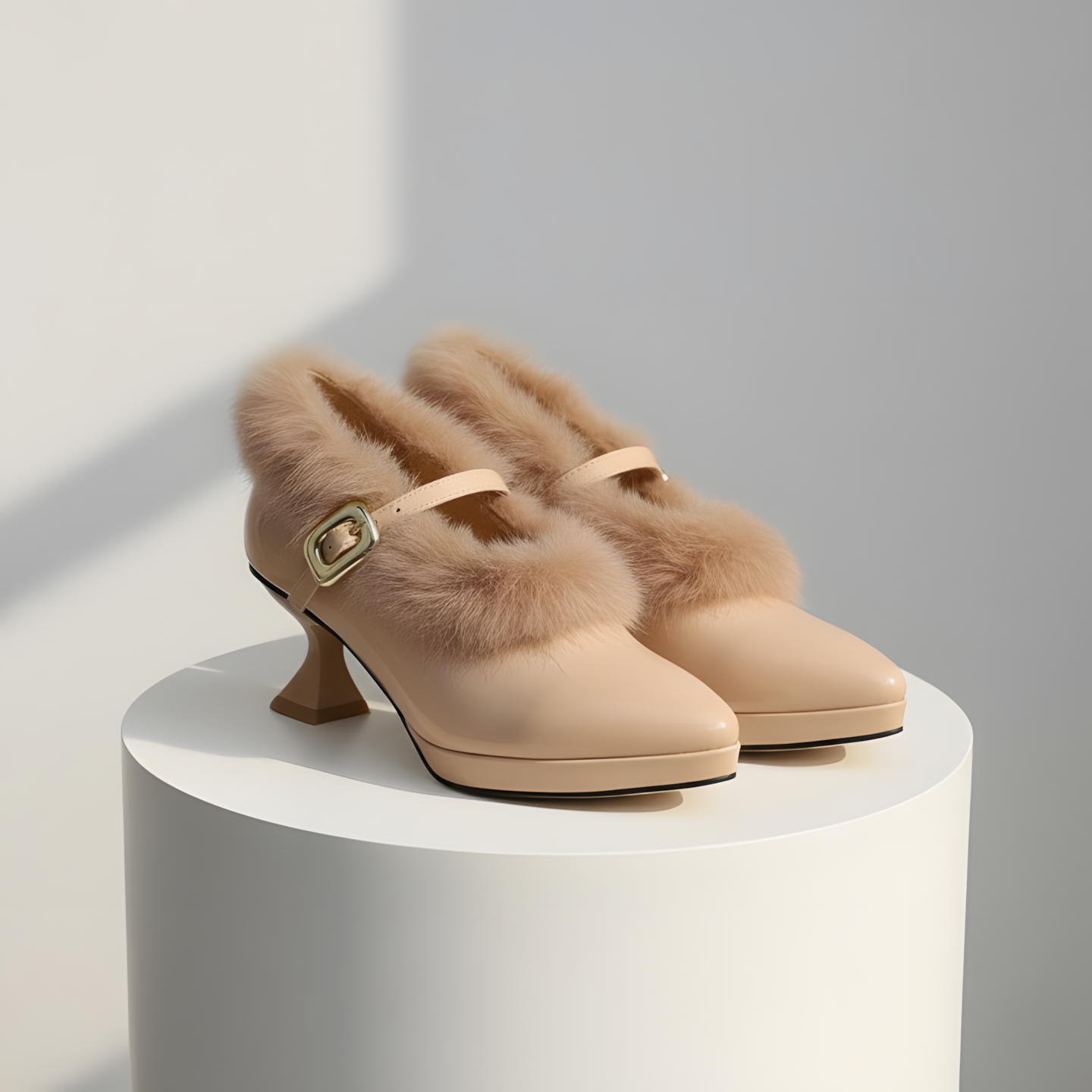 Szpilki z miękkiej skóry Velina